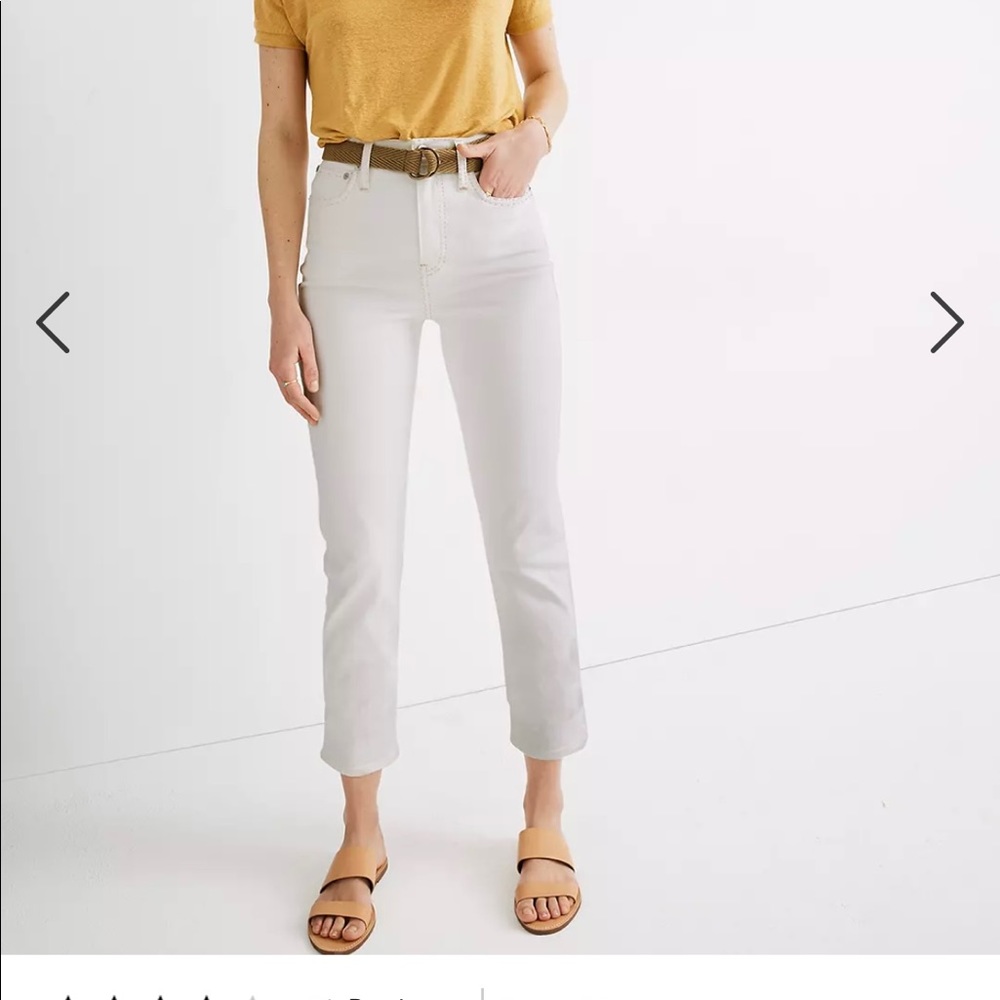 Madewell Classic Straight jeans tile white AJ203, 25 higher waisted